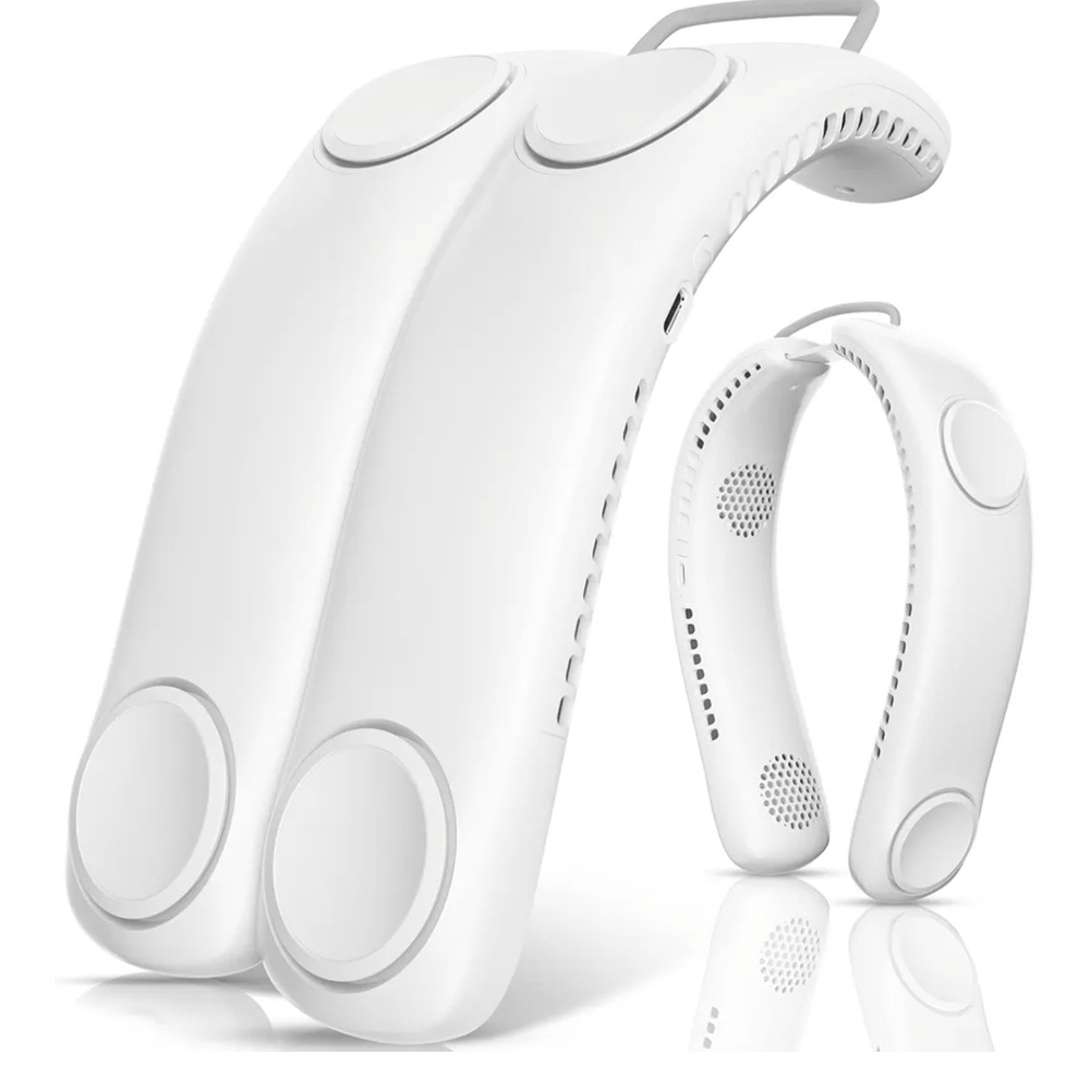 Portable White Neck Cooling Fan